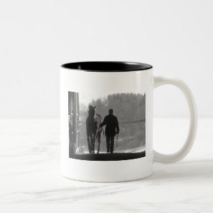 Café Em Dois Tons Caneca de passeio de Lucy