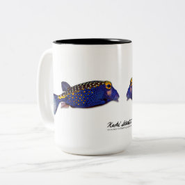 Café Em Dois Tons Caneca de peixe-boxinho, Ostracion meleagris