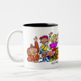 Café Em Dois Tons Caneca de pessoas engraçadas