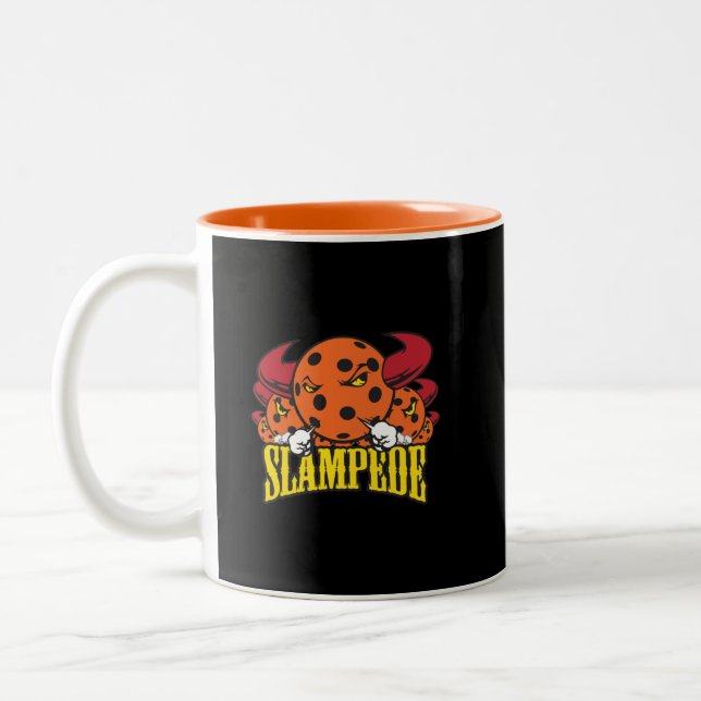 Café Em Dois Tons Caneca de pickleball esmagadora (Esquerda)
