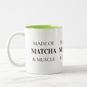 Café Em Dois Tons Caneca de Pilates com Tipografia Preta Simples de 
