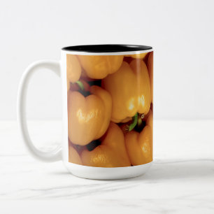 Café Em Dois Tons Caneca de pimenta amarela