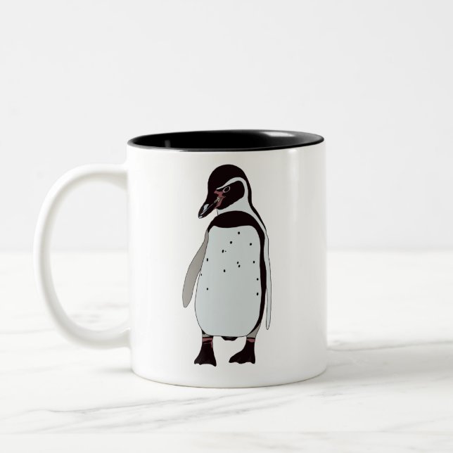 Café Em Dois Tons Caneca de pinguim (Esquerda)