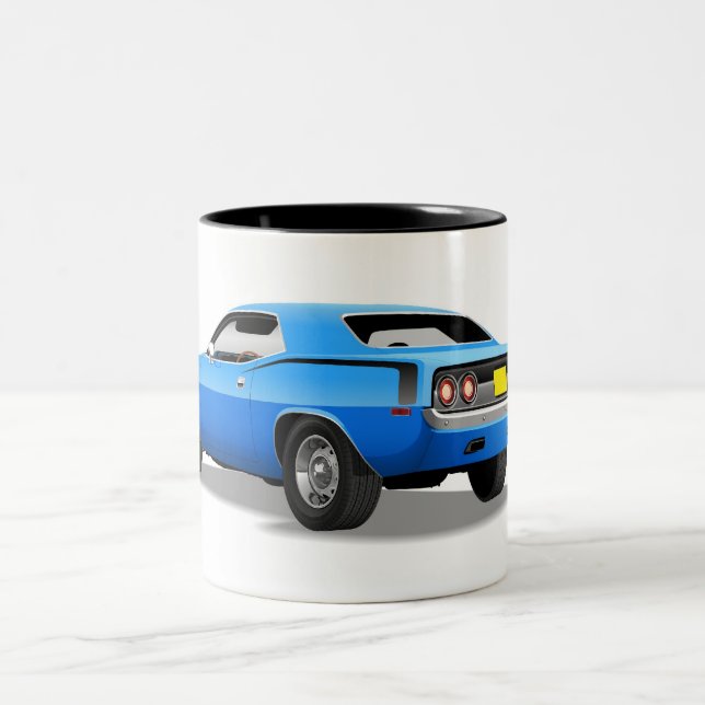 Café Em Dois Tons Caneca de Plymouth azul 'Cuda (Centro)