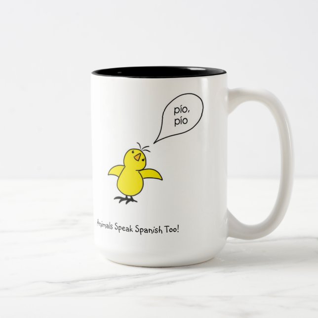 Café Em Dois Tons Caneca de Pollito (Direita)