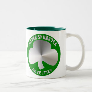 Café Em Dois Tons Caneca de prata das novidades do trevo