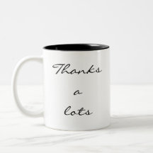 Caneca de presente agradecimento com escrita moder