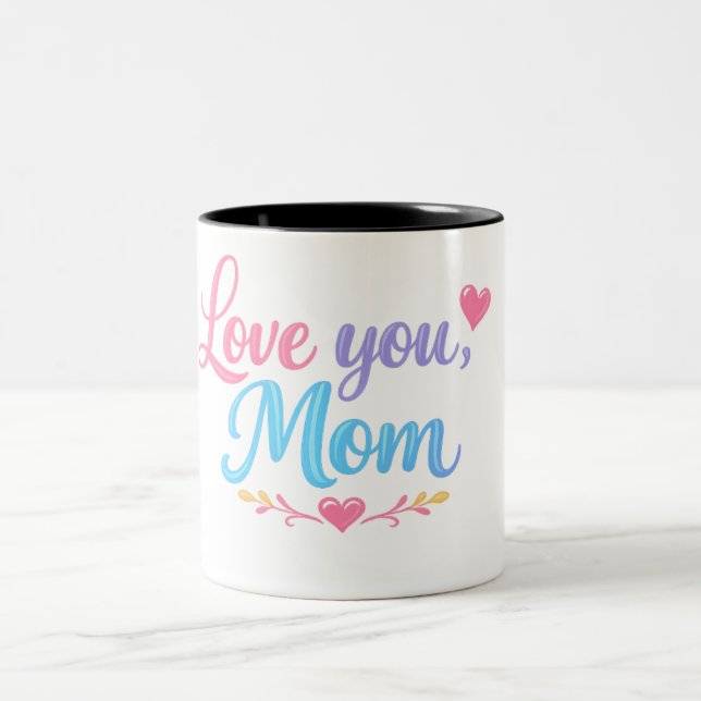Café Em Dois Tons Caneca de Presente Amor Você Mãe (Centro)