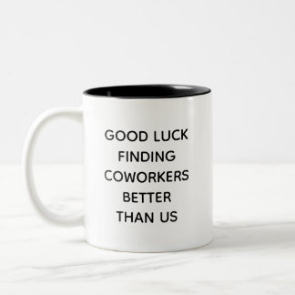 Café Em Dois Tons Caneca de Presente de Despedida Divertida para Col