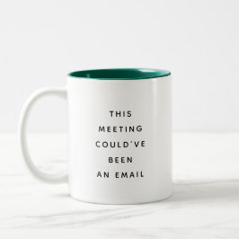 Café Em Dois Tons Caneca de Presente de Humor de Escritório Citações