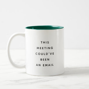 Café Em Dois Tons Caneca de Presente de Humor de Escritório Citações