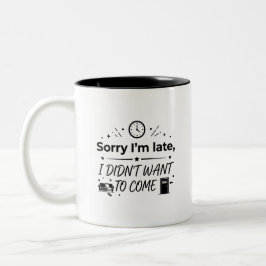 Café Em Dois Tons Caneca de Presente para Amigos que Dormem Até Tard