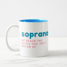 Caneca de presente soprano, caneca de soprano, pre