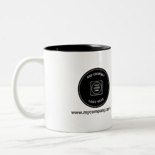 Café Em Dois Tons Caneca de promoção empresarial com logotipo de sit