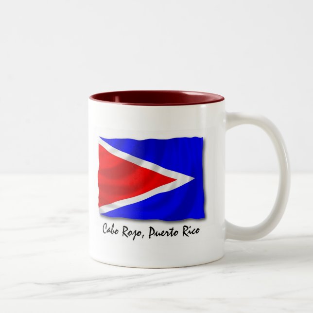 Café Em Dois Tons Caneca de Puerto Rico: Cabo Rojo (Direita)