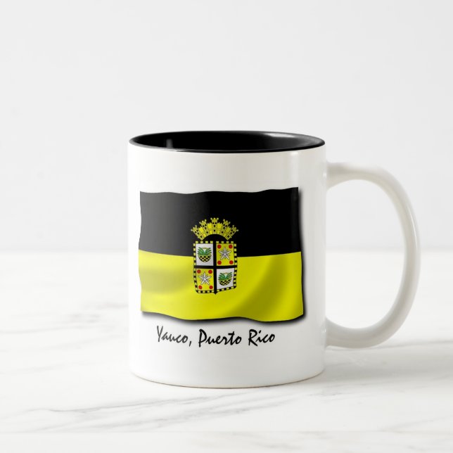 Café Em Dois Tons Caneca de Puerto Rico: Yauco (Direita)