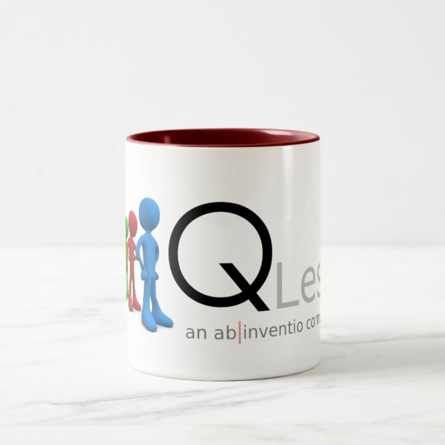Café Em Dois Tons Caneca de QLess (Centro)