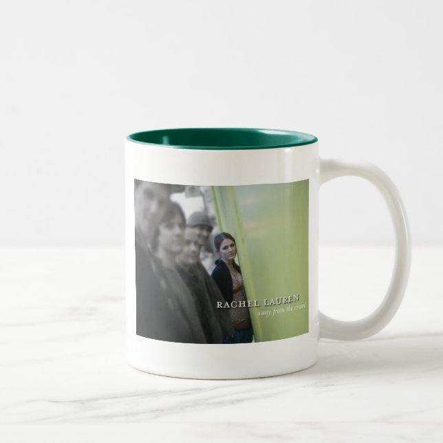 Café Em Dois Tons Caneca de Rachel Lauren - longe da multidão (Direita)