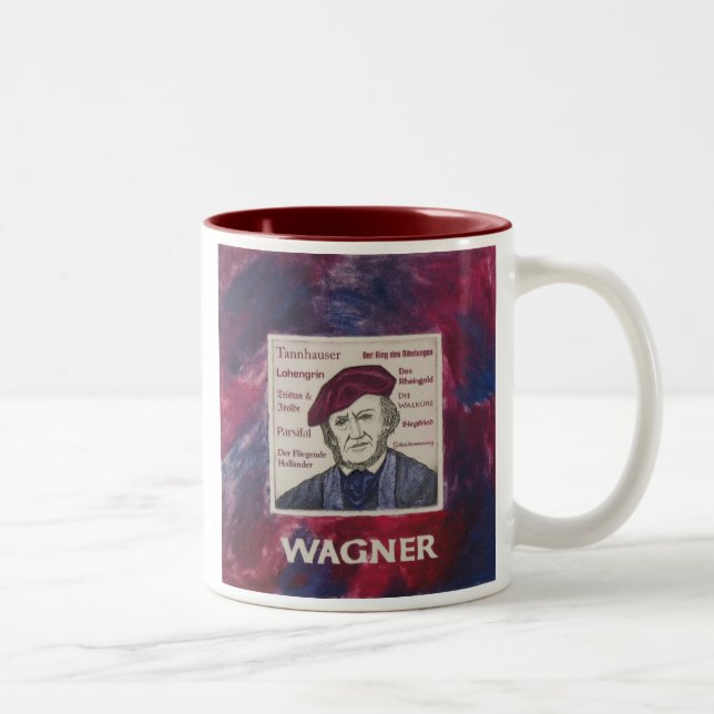 Café Em Dois Tons Caneca de Richard Wagner (Direita)