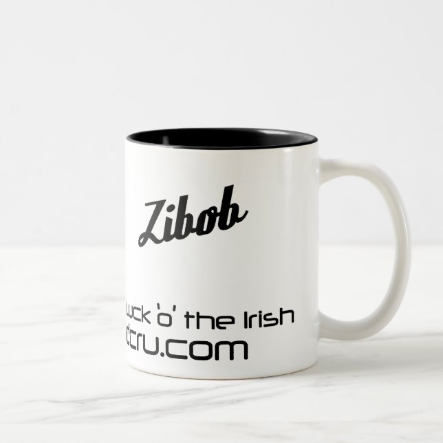 Café Em Dois Tons Caneca de RoadCru - Zibob (irlandês) (Direita)