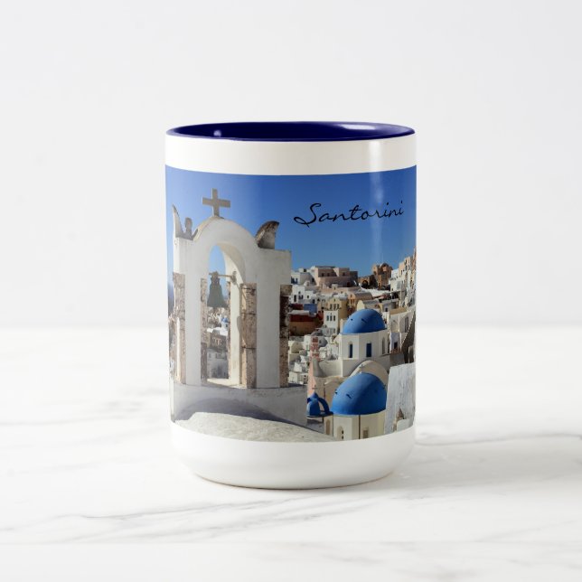 Café Em Dois Tons Caneca de Santorini (Centro)