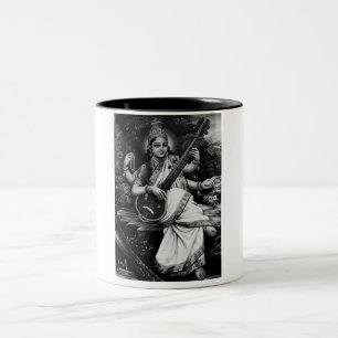 Café Em Dois Tons Caneca de Saraswati