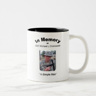 Café Em Dois Tons Caneca de SGT Michael Chenoweth