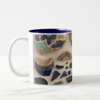 Café Em Dois Tons Caneca de Sherds da embarcação