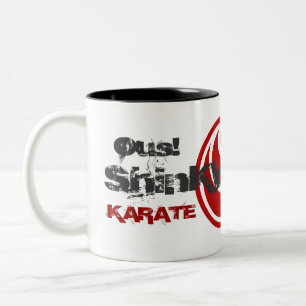 Café Em Dois Tons Caneca de ShinKyokushinlogo