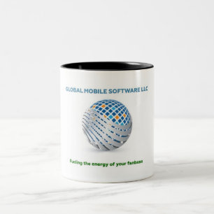 Café Em Dois Tons Caneca de Software Móvel Global