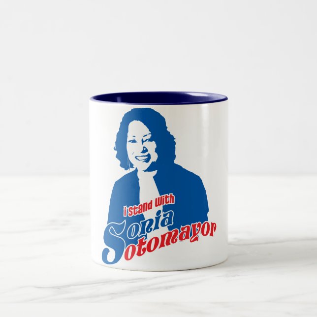 Café Em Dois Tons Caneca de Sonia Sotomayor (Centro)