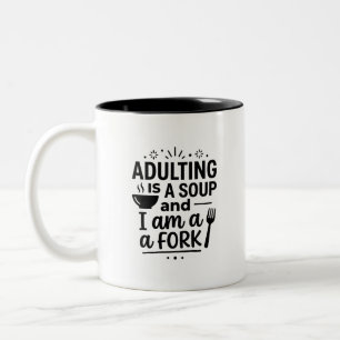 Café Em Dois Tons Caneca de Sopão de Adulto com Alça Colorida