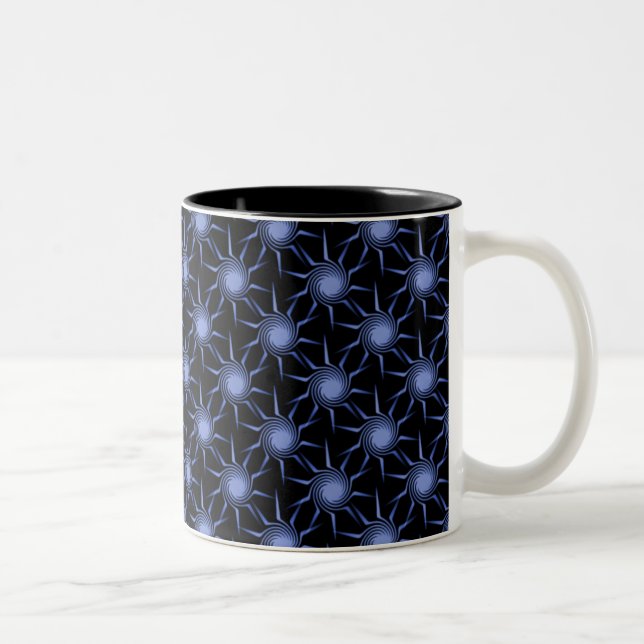 Café Em Dois Tons Caneca De Sopro, Azul Claro (Direita)