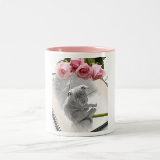 Café Em Dois Tons Caneca de Staffordshire bull terrier