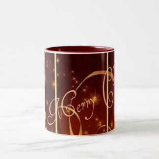 Café Em Dois Tons Caneca de Starburst dos redemoinhos do ouro do
