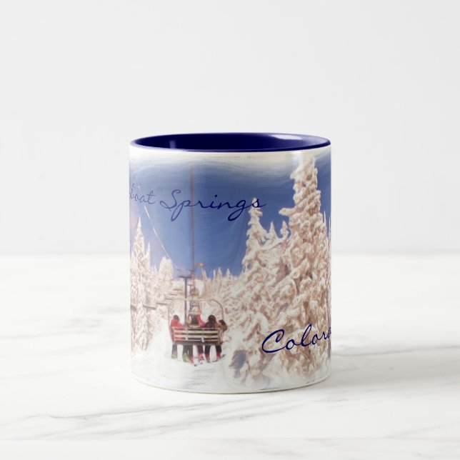 Café Em Dois Tons Caneca de Steamboat Springs (Centro)