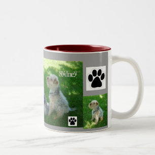 Café Em Dois Tons Caneca de Sydney e de Nicky