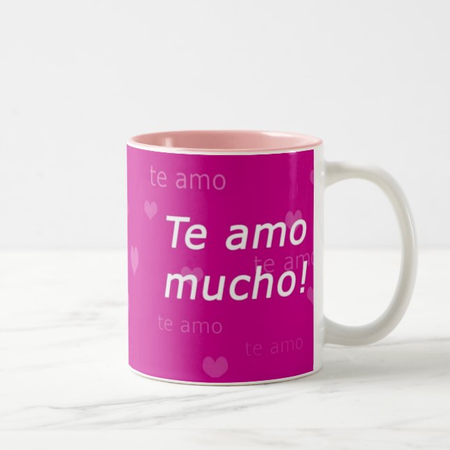 Café Em Dois Tons Caneca de Te Amo (Direita)