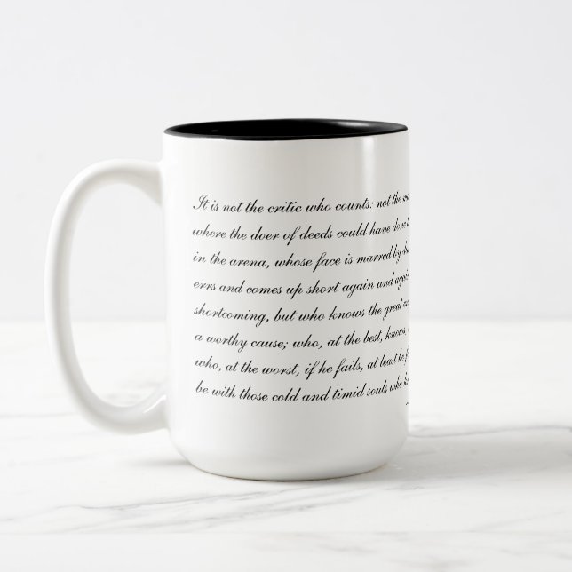 Café Em Dois Tons Caneca de Teddy Roosevelt (Esquerda)