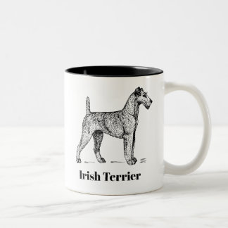 Café Em Dois Tons Caneca de Terrier irlandês