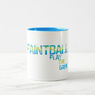 Café Em Dois Tons Caneca de The Game Paintballers do jogo