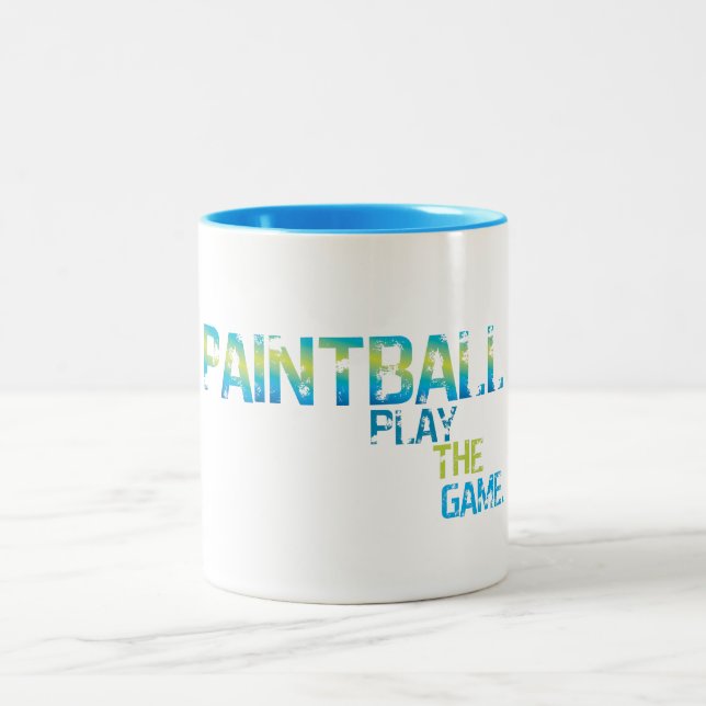 Café Em Dois Tons Caneca de The Game Paintballers do jogo (Centro)