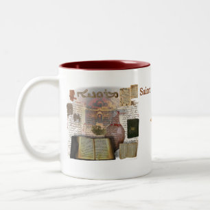 Café Em Dois Tons Caneca de Therese Maronite do santo