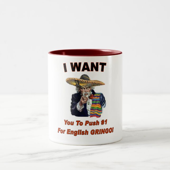 Café Em Dois Tons Caneca de Tio Sammy do mexicano (Centro)