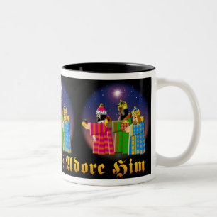 CAFÉ EM DOIS TONS CANECA DE TRÊS HOMENS SÁBIOS