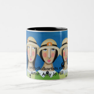 Café Em Dois Tons Caneca de três mulheres