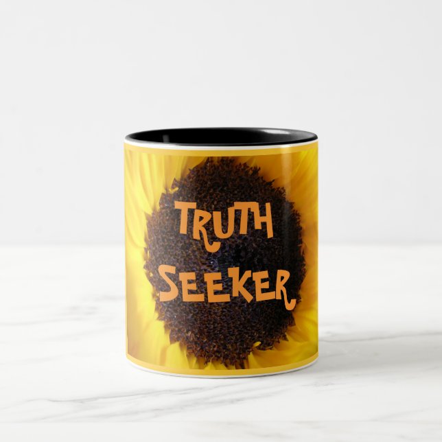 Café Em Dois Tons Caneca de TRUTHSEEKER (Centro)