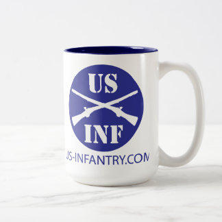 Café Em Dois Tons caneca de US-Infantry.com