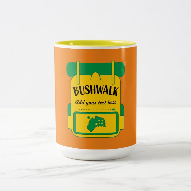 Café Em Dois Tons caneca de viagem austrália (Centro)
