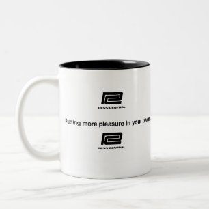Café Em Dois Tons Caneca de viagem da Penn Central Railroad